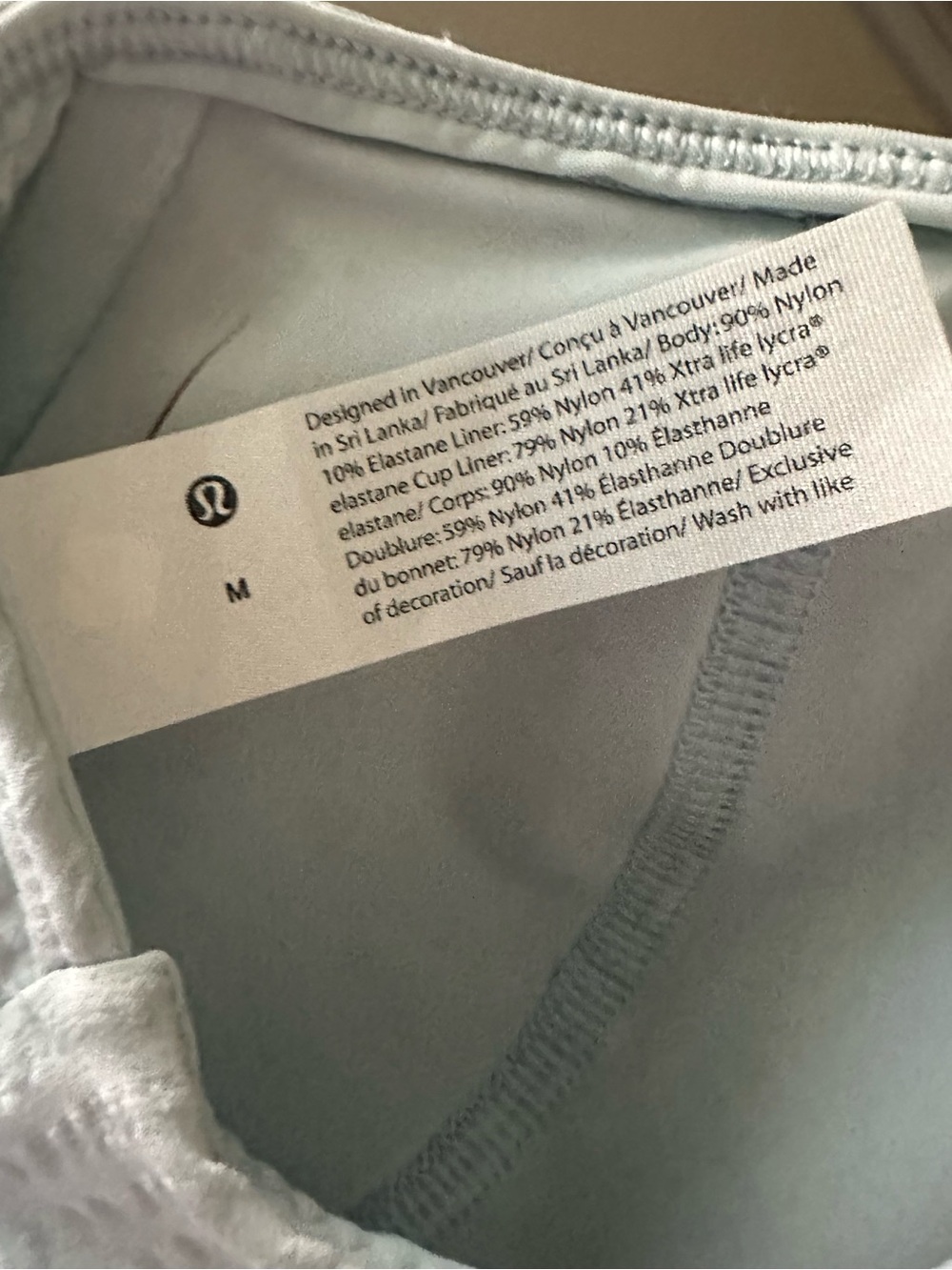 Lululemon NWT Seersucker High Neck Long Swim Top Medium - Picture 4 of 5